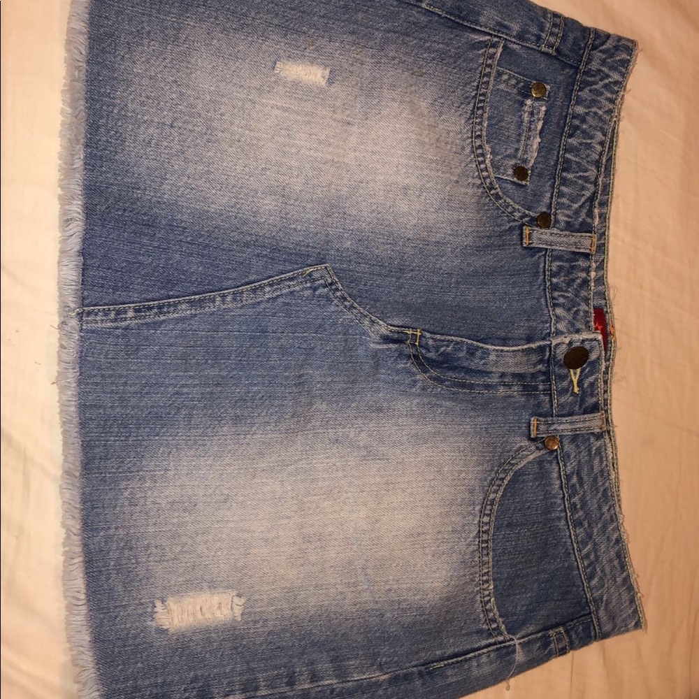pacsun jean skirt